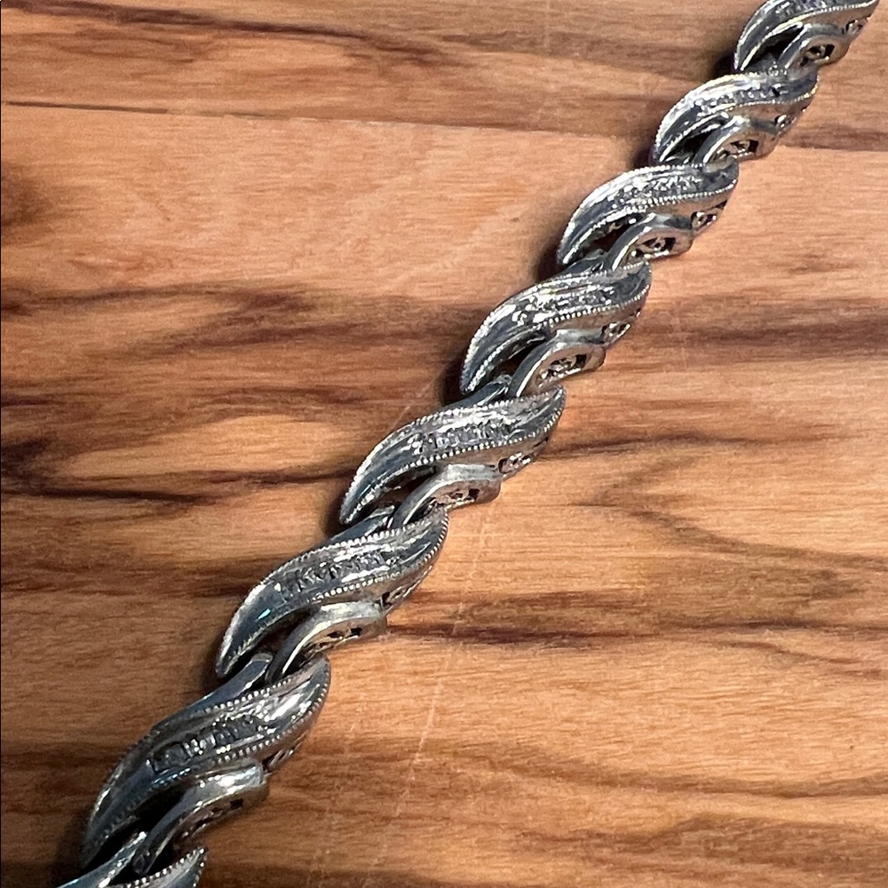 Silver Twisted Rope Bracelet